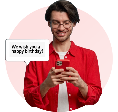 Fórmula de marketing de cumpleaños a través de SMS