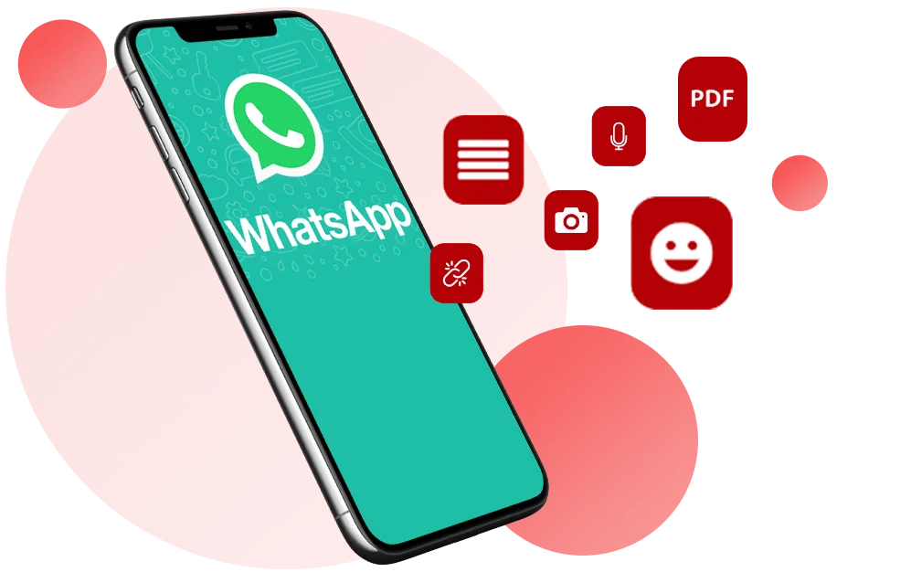 Integra WhatsApp con tus propios servicios.<br />Enviar y recibir texto, imágenes, audio, enlaces y emojis.
